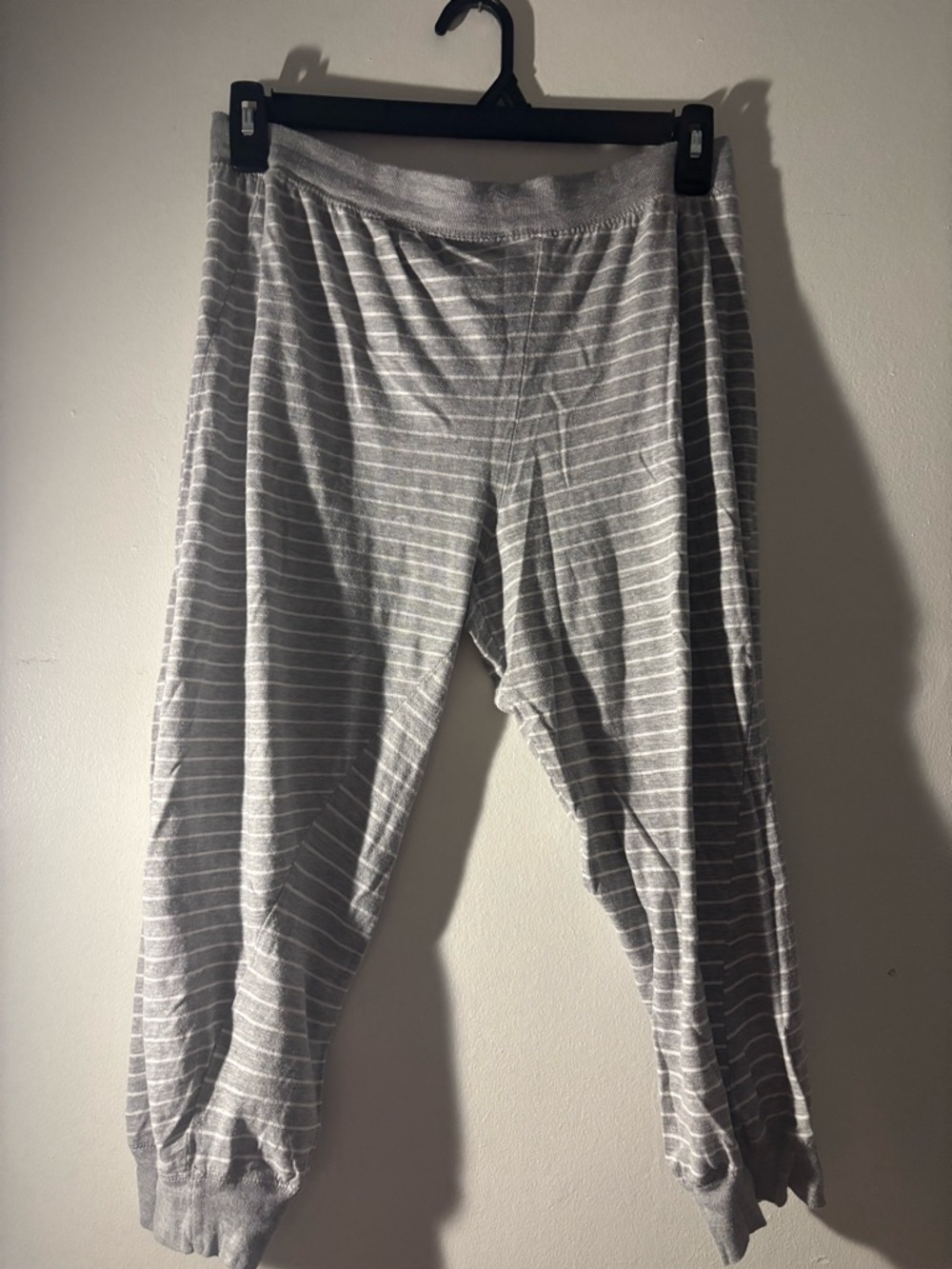 Bobbie Brooks Light Gray Striped Knit Top